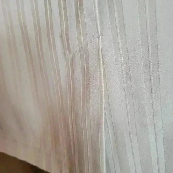 Jessica Sport Beige Tone on Tone  Striped Pencil Skirt Front Closure sz14 - Picture 7 of 8